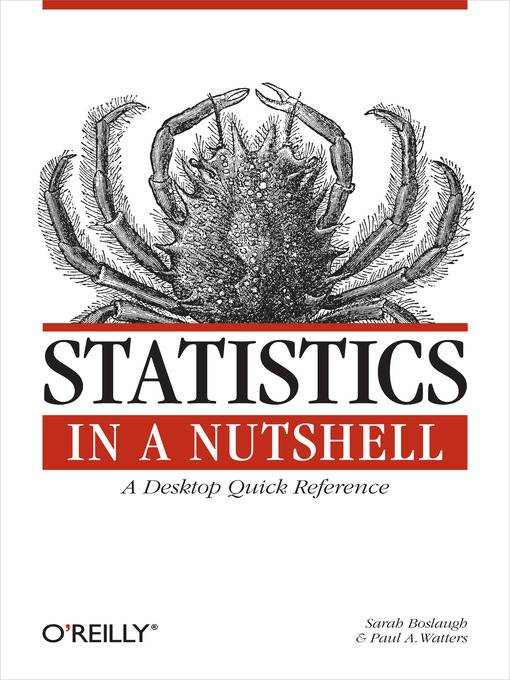 Title details for Statistics in a Nutshell by Sarah Boslaugh - Available